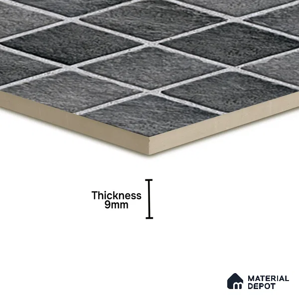 Marbles Wall & Floor Tile TL 07254 Roca 7004 1 ft x 1 ft Ceramic Matte Finish - 9 mm  | 2 mm Spacer is Mandatory (Sample)